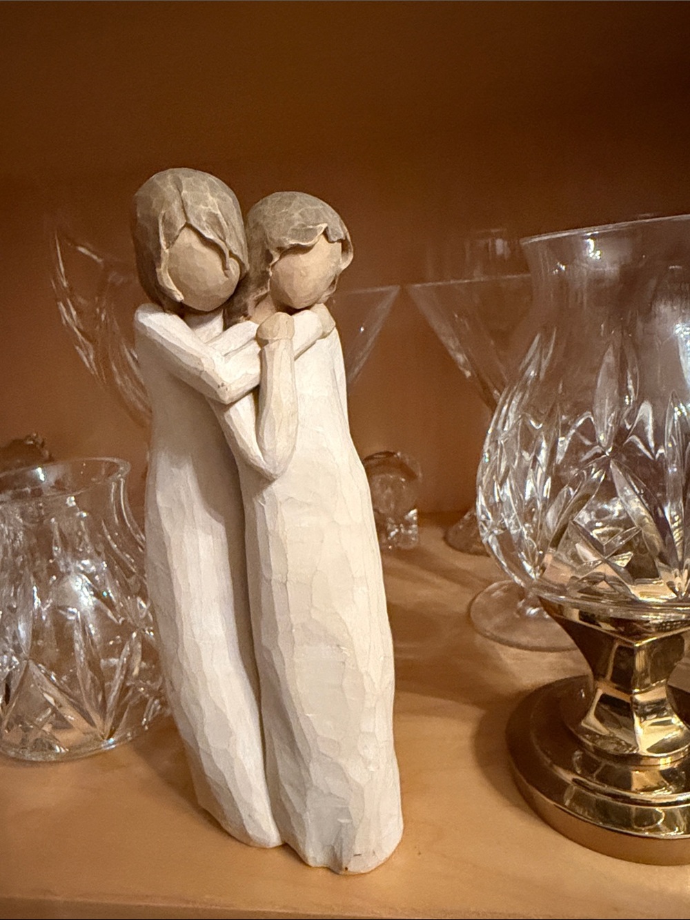Willow Tree Two Figures Hug Sculpture - “ Chrysalis “ sister